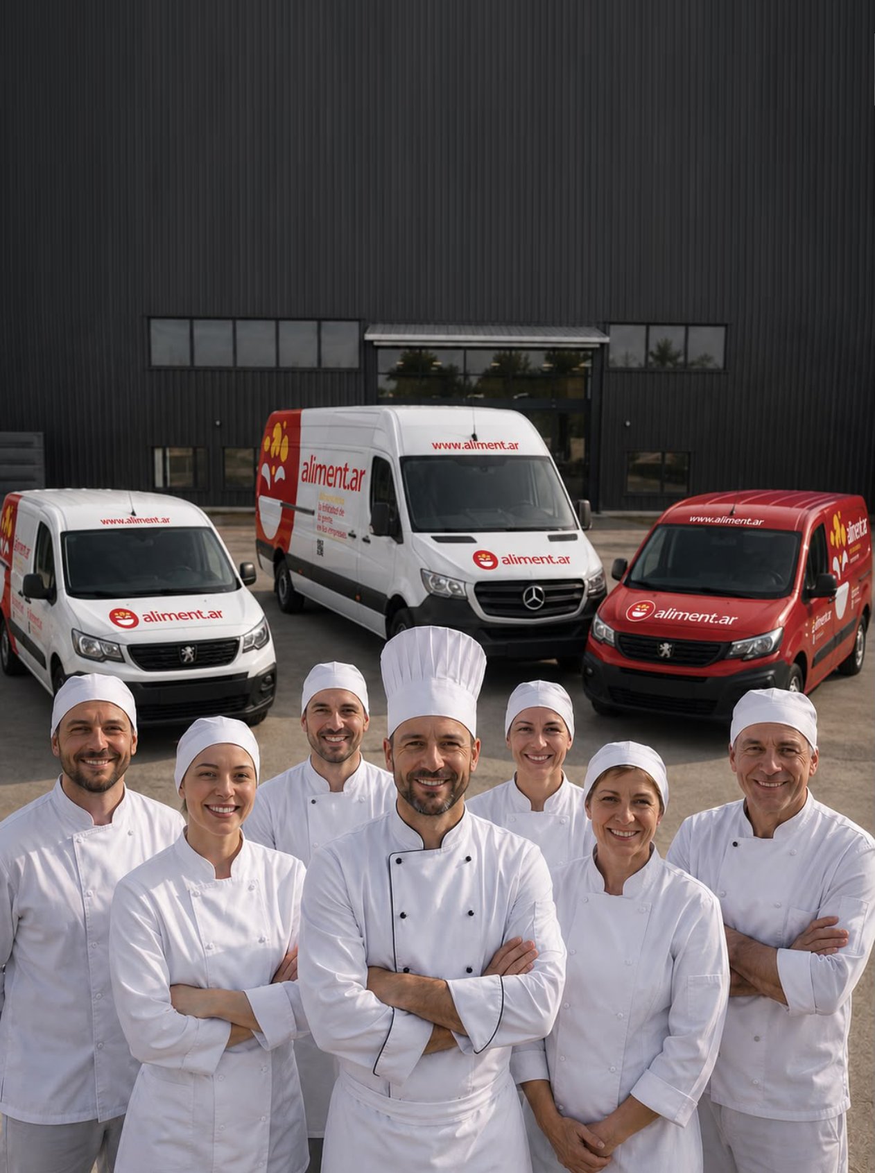 Equipo de cocina y flota de reparto de aliment.ar